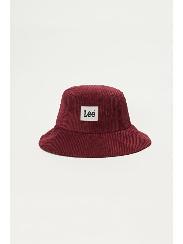 Lee Bordo Kadın Bucket Şapka