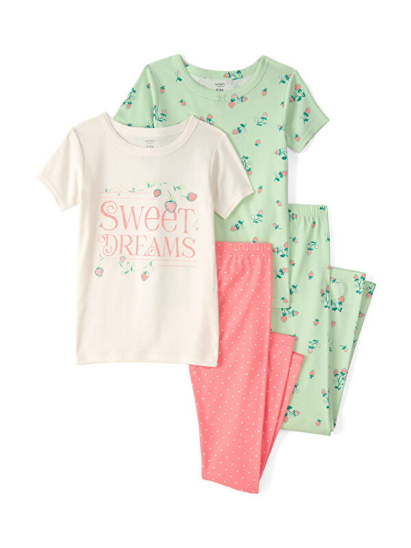 Carter's Kız Çocuk Pijama Set 6 Yaş-8 Yaş Çok Renkli