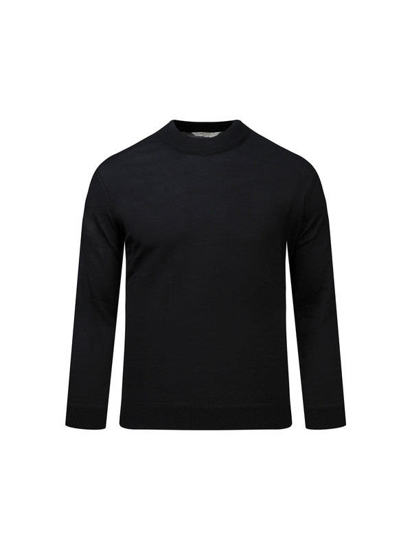 Hatemoğlu Siyah Regular Fit Yarım Balıkçı Yaka Rayon Kazak