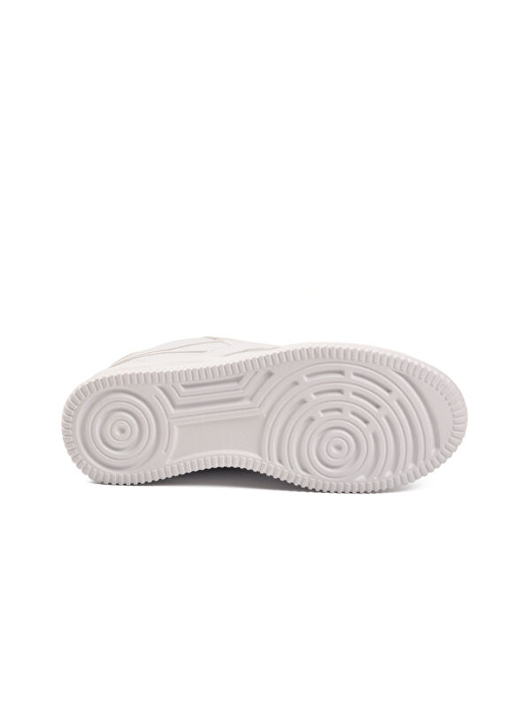 Beyaz Bağcıklı Hafif Cilt Unisex Spor Ayakkabı Marlow G - Görsel 6