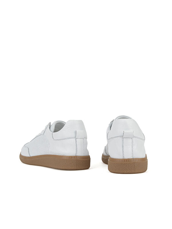 Ziya Ayakkabi Beyaz Ziya Ayakkabi Hakiki Kadın Deri Sneaker 1611035Z6414