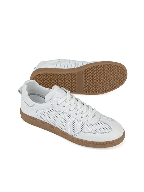 Ziya Ayakkabi Beyaz Ziya Ayakkabi Hakiki Kadın Deri Sneaker 1611035Z6414