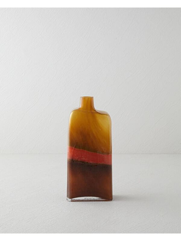 English Home Adra Cam Vazo 30 cm Amber