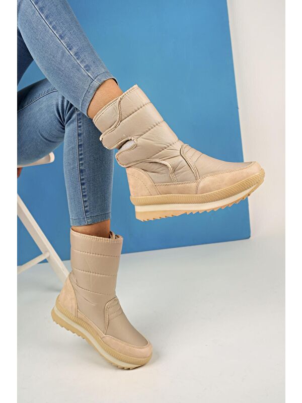 Felya Kadın İçi Kürklü Cırtlı Yağmur Ve Kar Botu - Görsel 4