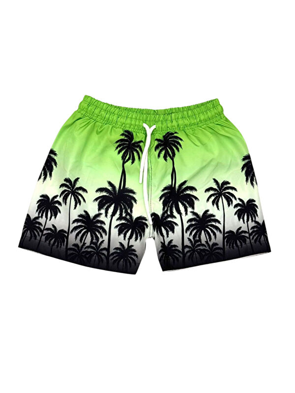 My Kids Wear Çocuk Deniz Şortları Yeşil