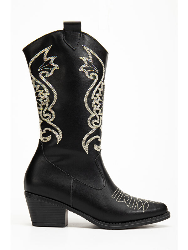 Kovboy Soğuk Geçirmez Kışlık Kadın Çizme - Görsel 6