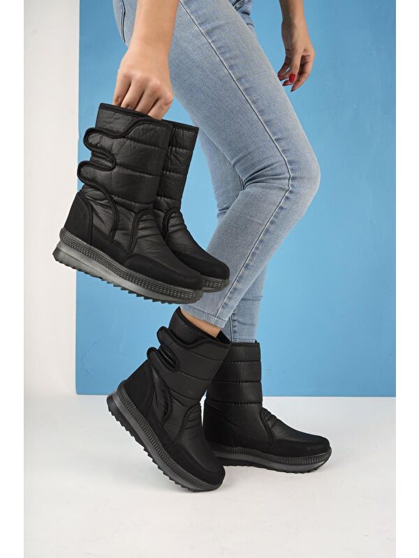 Felya Kadın İçi Kürklü Cırtlı Yağmur Ve Kar Botu - Görsel 5