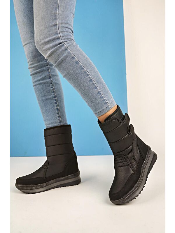 Felya Kadın İçi Kürklü Cırtlı Yağmur Ve Kar Botu - Görsel 6