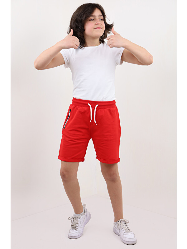 Toontoykids Erkek Çocuk Arka Cep Detaylı Sport Like Tnty Nakışlı Şort