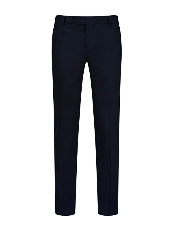 Hatemoğlu Lacivert Regular Fit Yandan Cepli Kumaş Pantolon