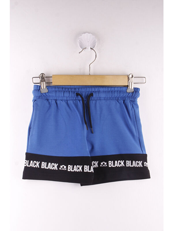Toontoykids Erkek Çocuk Black Baskılı Garnili Şort