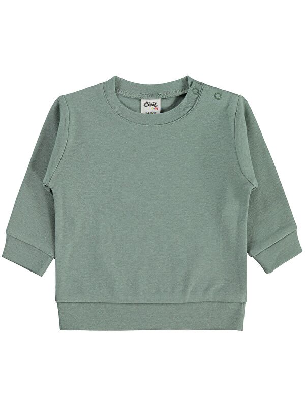 Civil Baby Düz Basic 6-18 Ay Sweatshirt - Haki