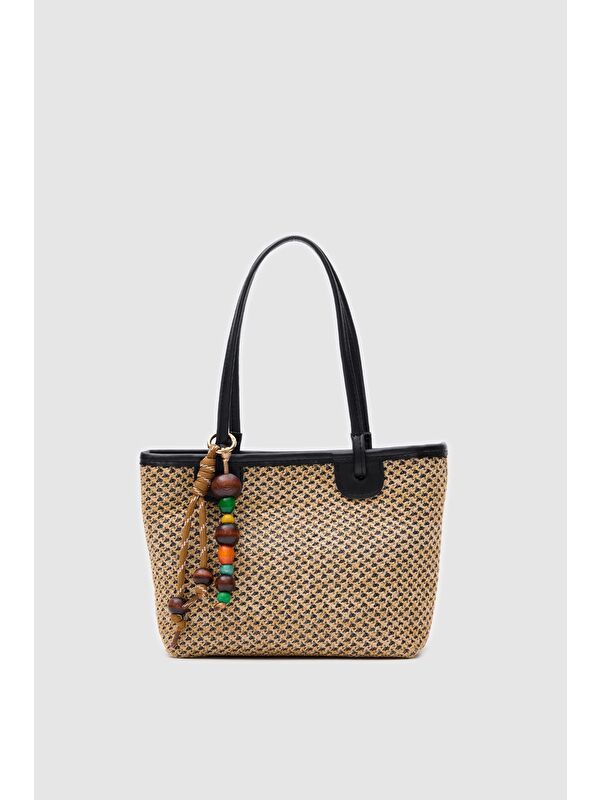 Shulebags Roen Hasır Omuz Çantası Siyah