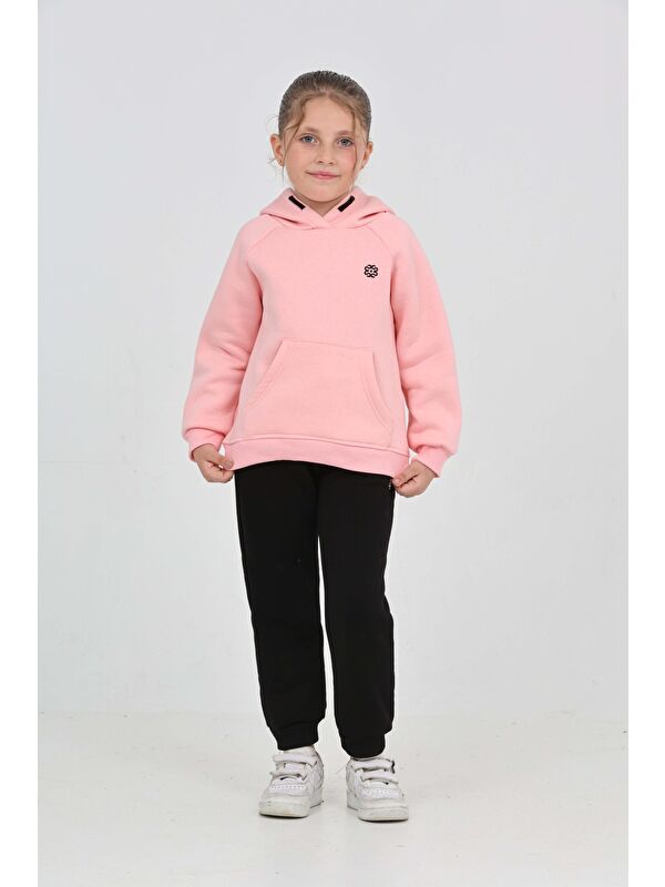 Toontoykids Kız Çocuk Garni Nakışlı Eşofman Takım