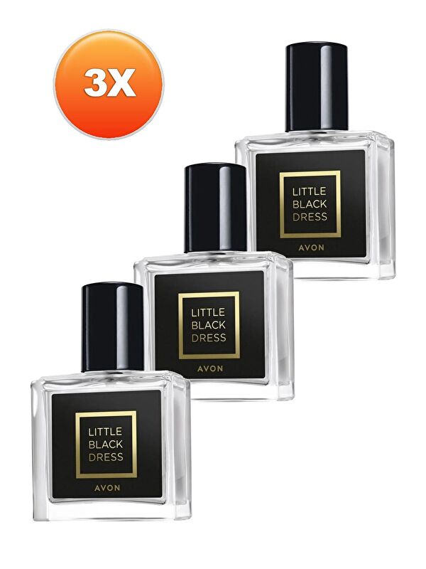 AVON Little Black Dress Kadın Parfüm Edp 30 Ml. Üçlü Set
