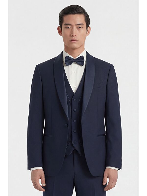 Sabri Özel Lacivert Vest Suit