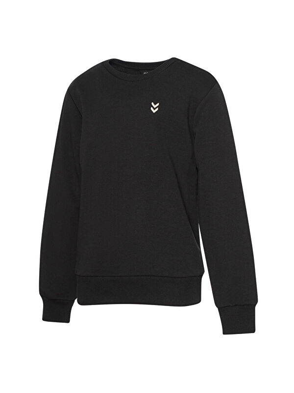 Hummel Pulse Kız Çocuk Siyah Bisiklet Yaka Sweatshirt