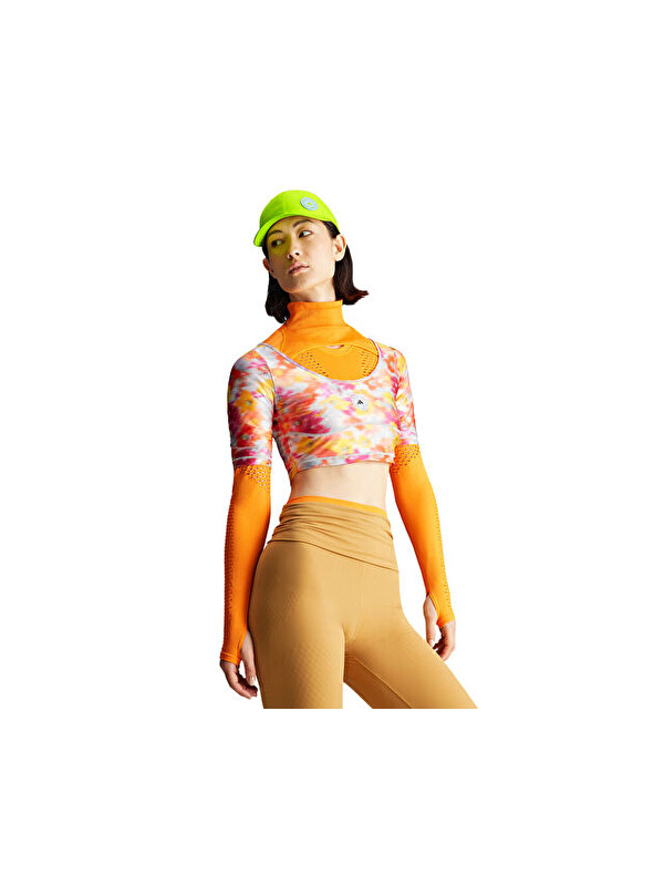 Adidas By Stella McCartney Crop Kadın Günlük Tişört IX4374 Renkli