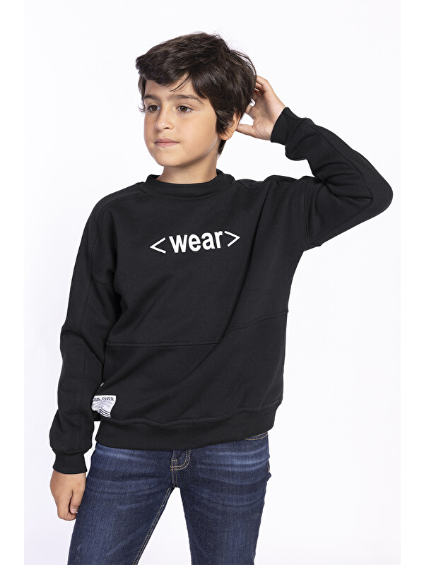 Toontoykids Erkek Çocuk Balıkçı Yaka Sweatshirt