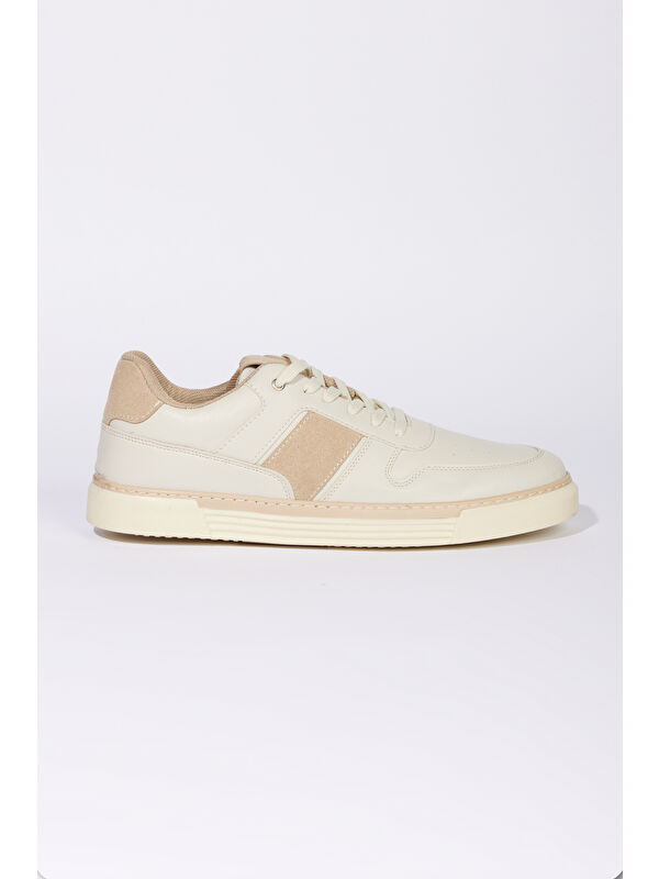 Erkek Bej Sneaker Ayakkabı - Görsel 2