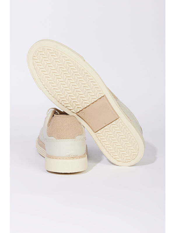 Erkek Bej Sneaker Ayakkabı - Görsel 5