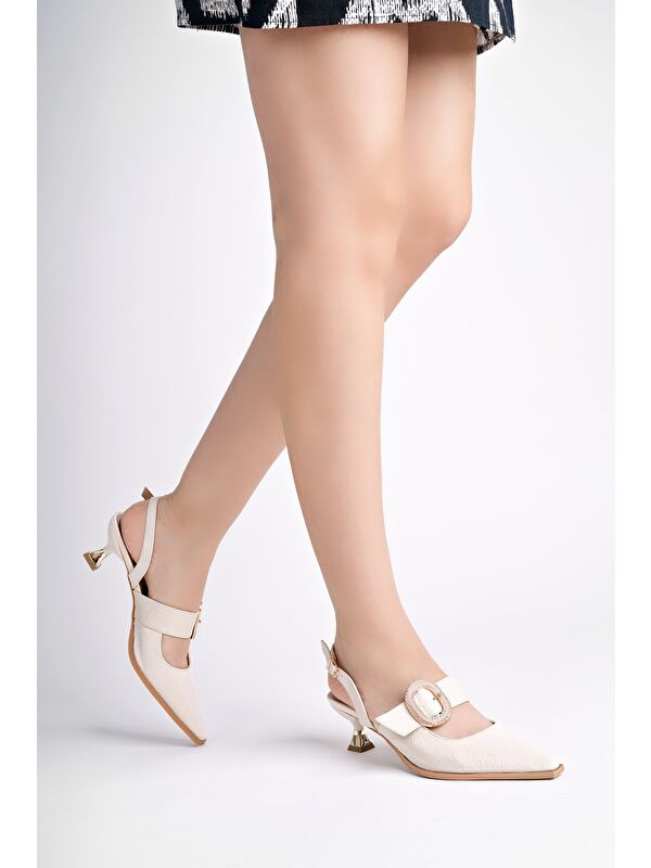 MARİANA Toka Detaylı Kadın Günlük Klasik Topuklu Ayakkabı - Görsel 6