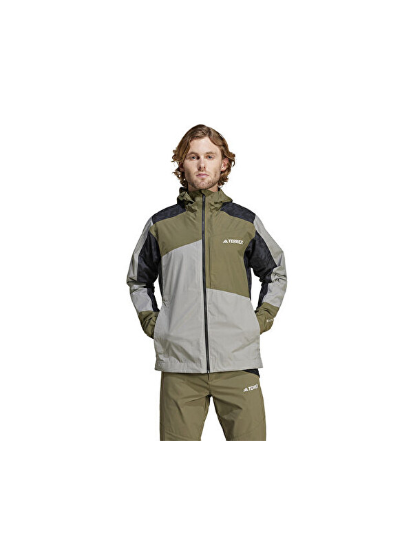 Adidas Xpr Hybr Rr J Erkek Outdoor Ceketi IW8876 Haki
