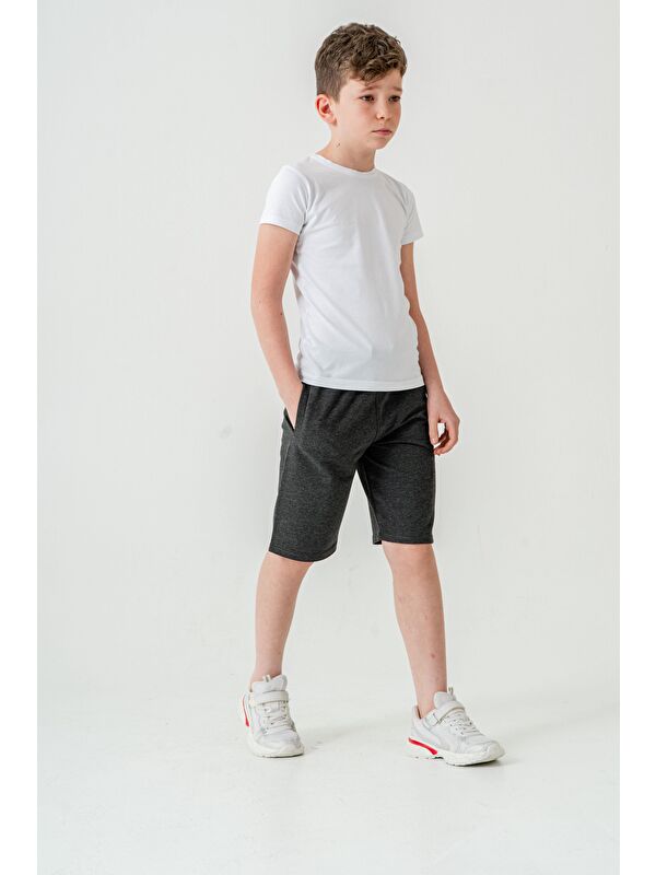 Mışıl Kids Stay  Good Baskılı Cep Fermuarlı Erkek Çocuk Şort