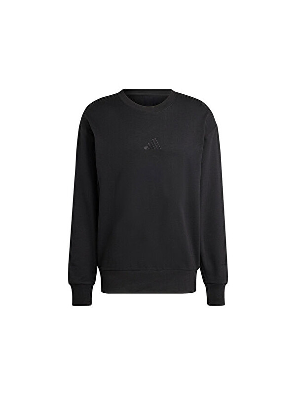 Adidas M A Szn Ft Crw Erkek Günlük Sweatshirts IX1261 Siyah
