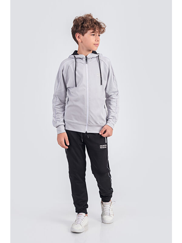 Pina Kids Dalgıç Kumaş Unisex Çocuk Eşofman Takımı Unlimited Potential ESF1725Y