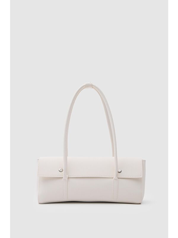 Shulebags Mari Vintage Baget Çanta Krem