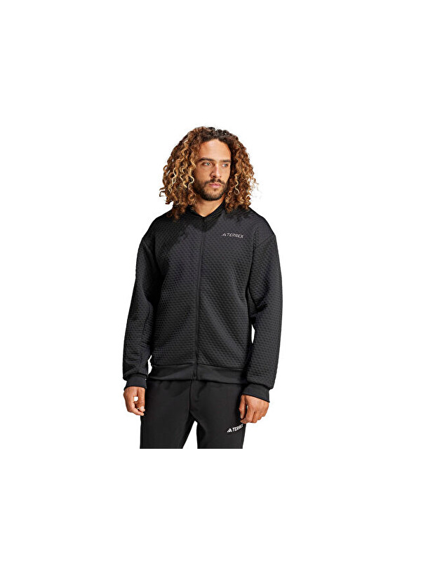 Adidas Xpl Sweat Jkt Erkek Outdoor Ceket JD6645 Siyah