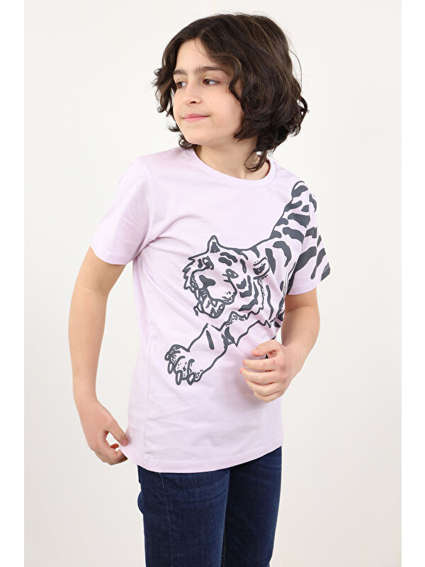 Toontoykids Erkek Çocuk Kaplan Baskılı Tişört