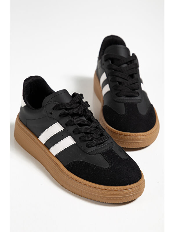 Tonny Black Siyah Tonny Black Rahat Kalip Kadın Kadın Yumuşak Deri Sneaker