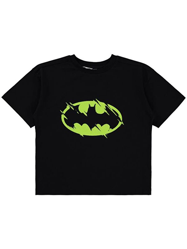 Batman Baskılı 6-9 Yaş Tişört - Siyah