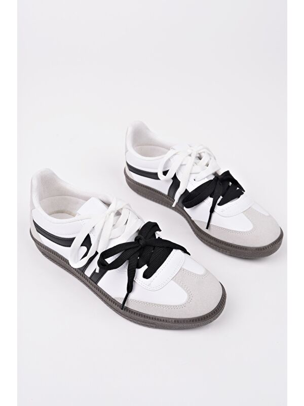 RETRO Çift Bağcıklı Günlük Kadın Sneaker Spor Ayakkabı - Görsel 3