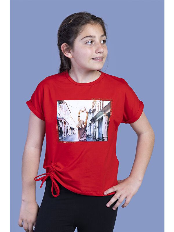 Toontoykids Kız Çocuk Dijital Baskılı Tişört