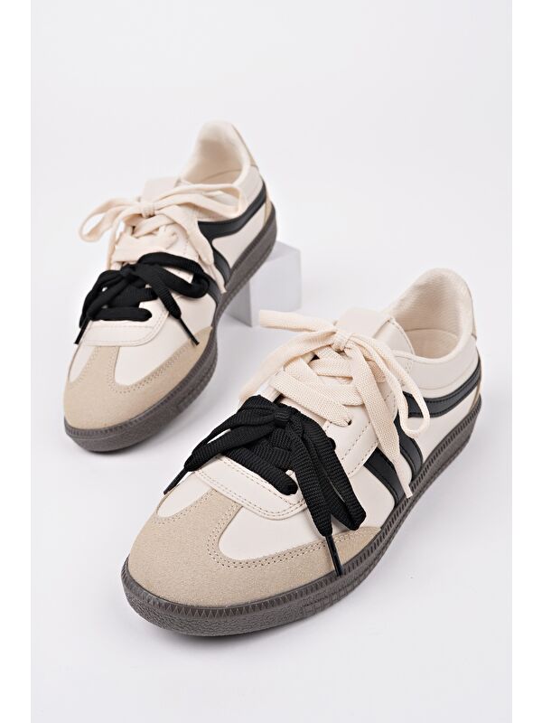 RETRO Çift Bağcıklı Günlük Kadın Sneaker Spor Ayakkabı - Görsel 2