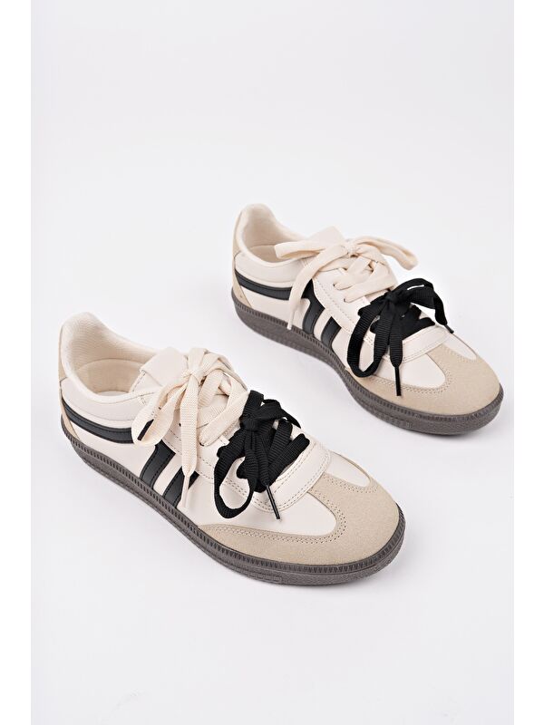 RETRO Çift Bağcıklı Günlük Kadın Sneaker Spor Ayakkabı - Görsel 3