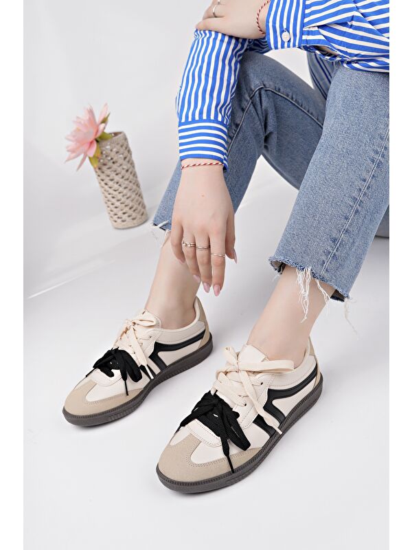 RETRO Çift Bağcıklı Günlük Kadın Sneaker Spor Ayakkabı - Görsel 7