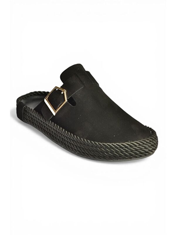 Fox Shoes Siyah Kadın Terlik Y596148402