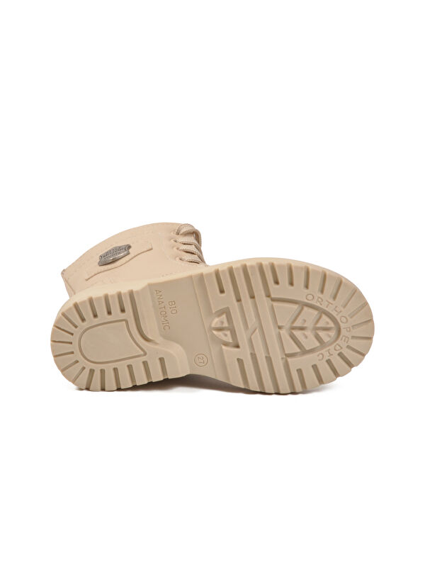 Bej içi Polarlı Bağcıklı Fermuarlı Kız Çocuk Bot 24028 P - Görsel 6