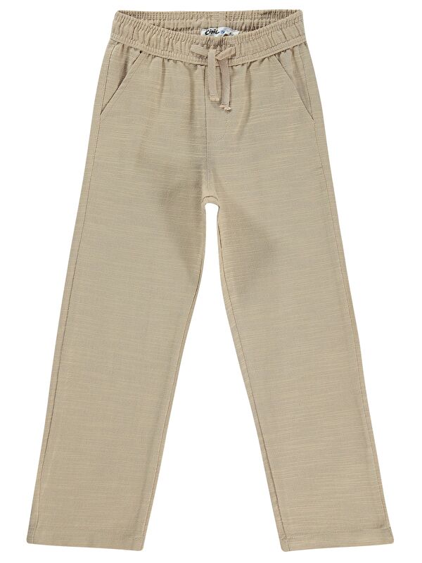 Civil Boys Flamlı Chino 6-9 Yaş Pantolon - Bej