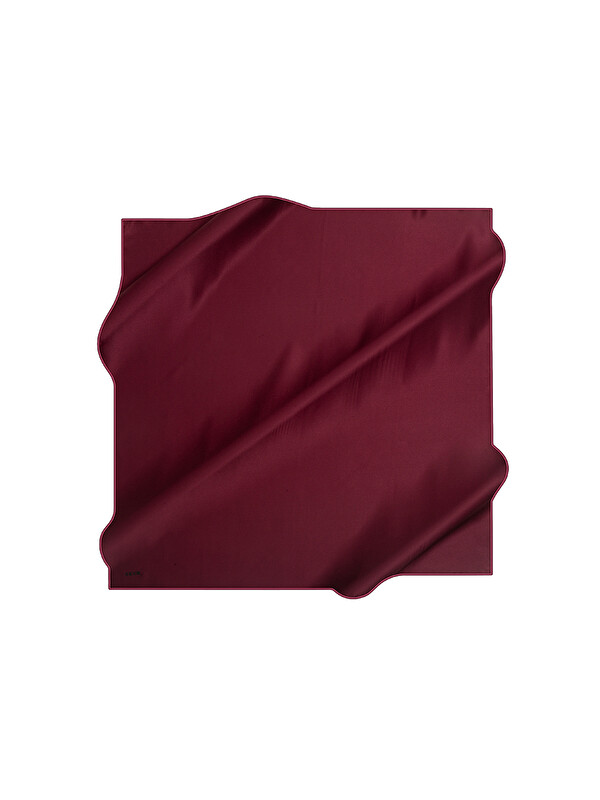 AKER Bordo 90X90 Düz Twill Eşarp