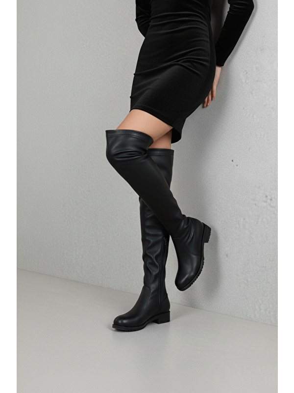 Fox Shoes Siyah Kadın Çizme V726777702