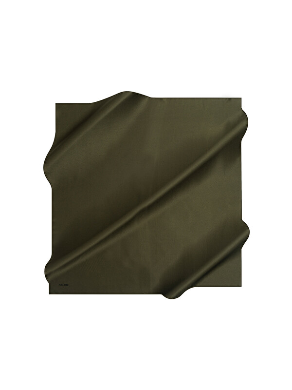 AKER Haki 90X90 Düz Twill Eşarp