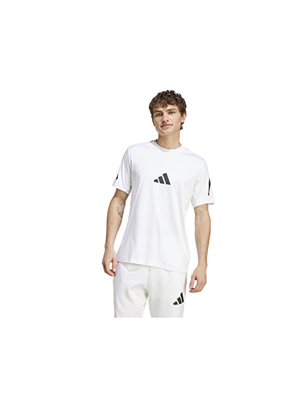 Adidas M Z.N.E. Tee Erkek Günlük Tişört JE3078 Beyaz