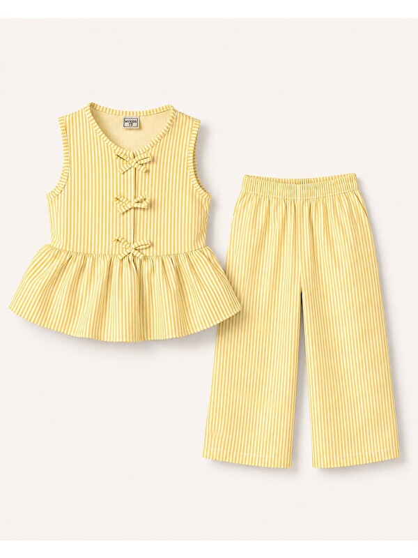 My Kids Wear Kız Çocuk Bella Fiyonk Detaylı Alt Üst Takım 12801
