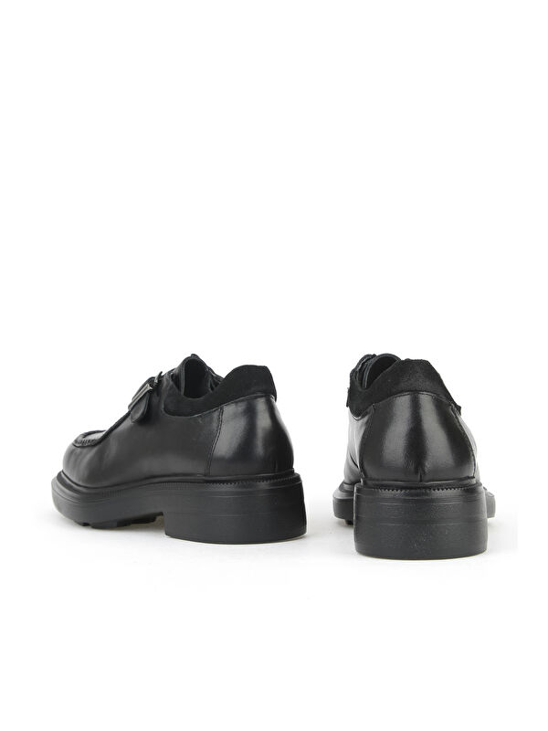 Kadın Hakiki Deri Ayakkabı 1531022Z1197 Siyah - Görsel 4