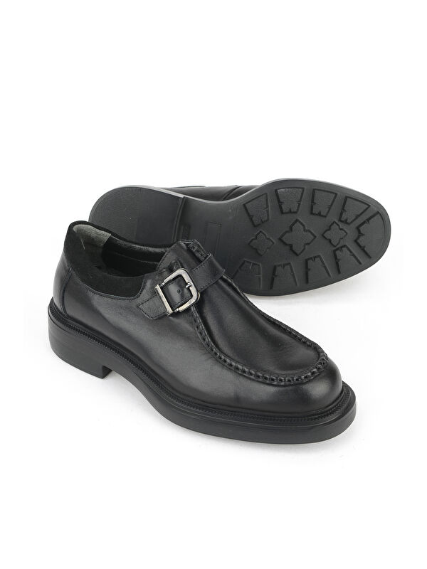 Kadın Hakiki Deri Ayakkabı 1531022Z1197 Siyah - Görsel 5